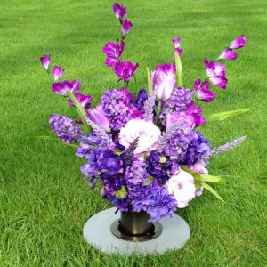 PermaVase Flower Arrangement Permanent Gravestone Vases